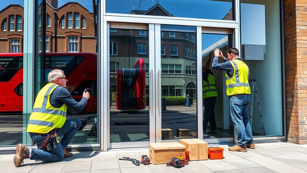 Automatic Door Installation Mill Hill