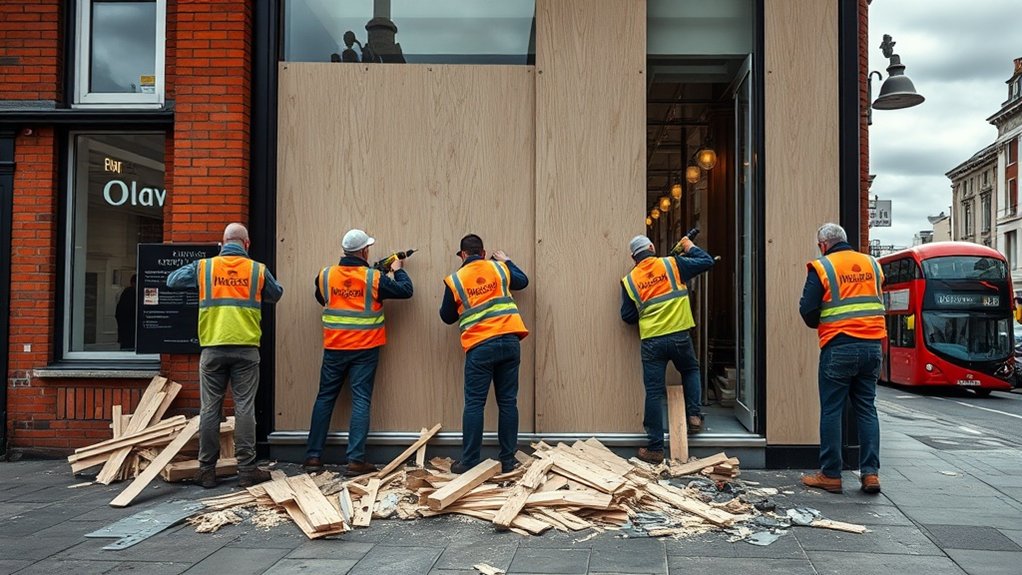 Boarding Up Security Mill Hill