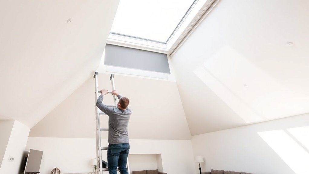 Skylight Blinds Installation Mill Hill